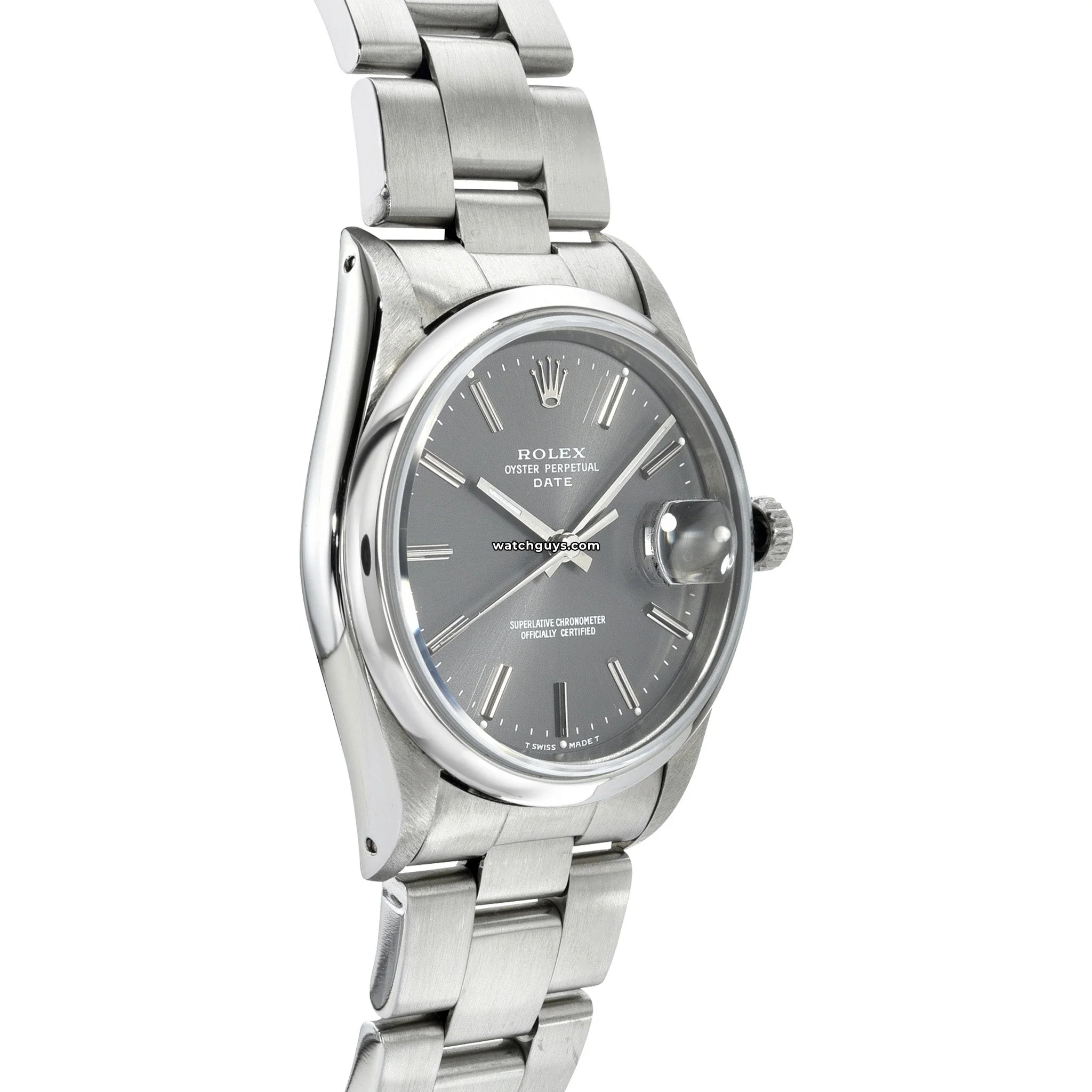 Original Rolex Datejust 15200 Men's Watch - Gray Dial, Stainless Steel - Perfect for Business, Formal Events & Luxury Gifts