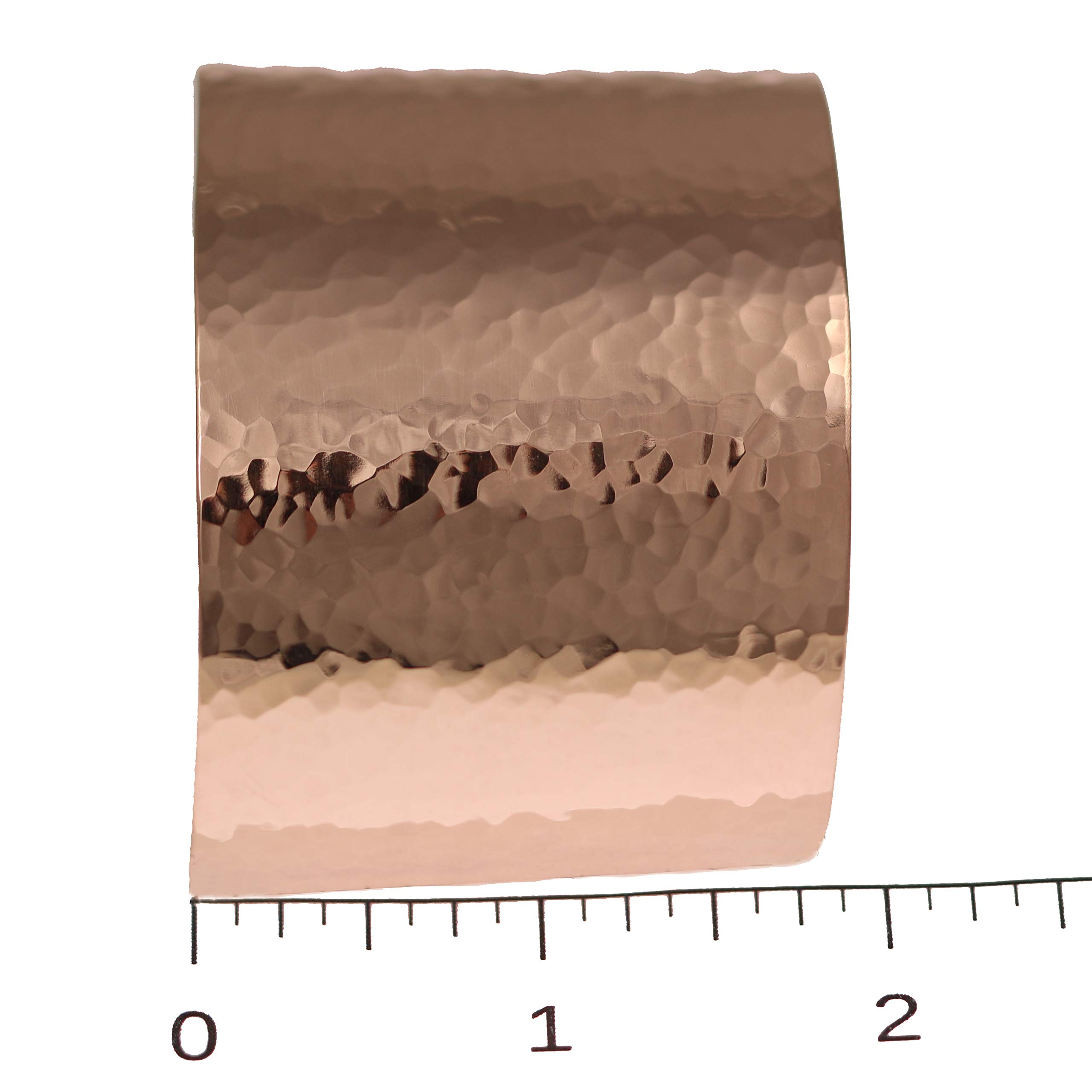 John S. Brana Handmade Wide Hammered Copper Cuff Bracelet - 100% Uncoated Solid Copper Bangle for Women - Boho Jewelry Gift for Birthday, Anniversary & Special Occasions