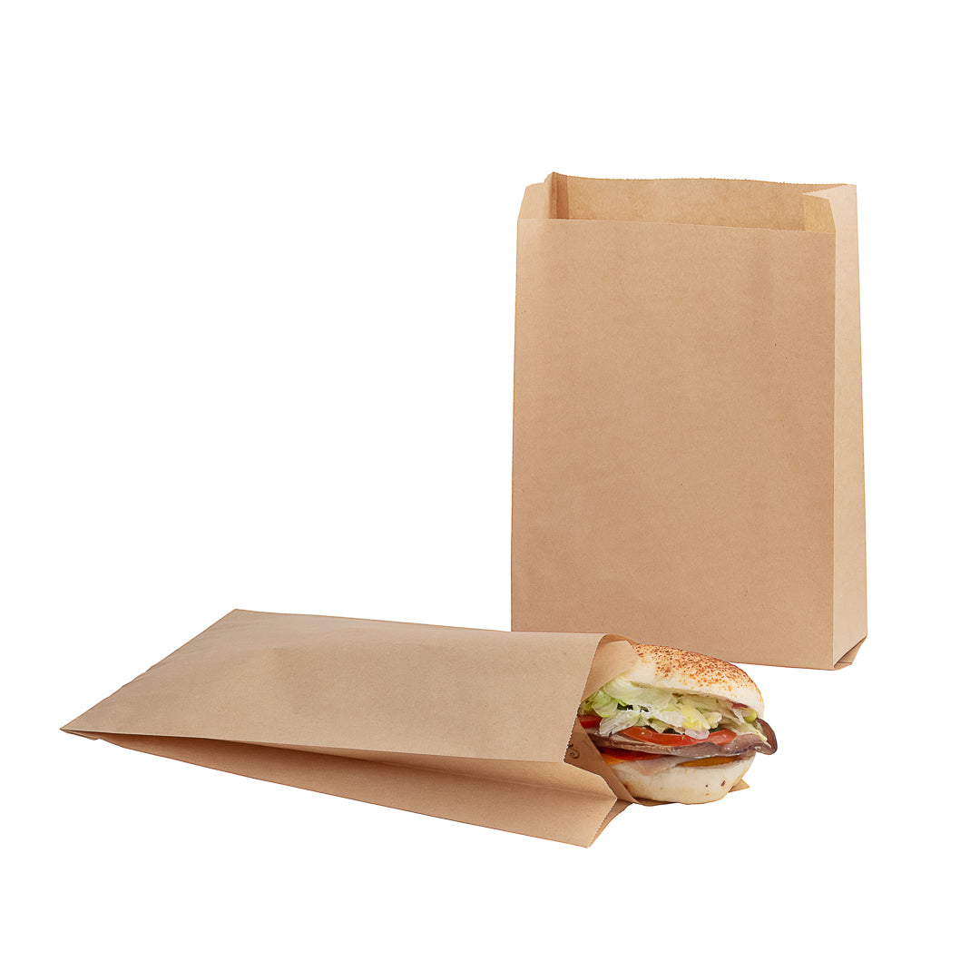 Premium Kraft Paper French Fry & Snack Bags - 7x3x11 Inches, 100 Count Box - Eco-Friendly Fast Food Packaging for Restaurants, Food Trucks & Parties