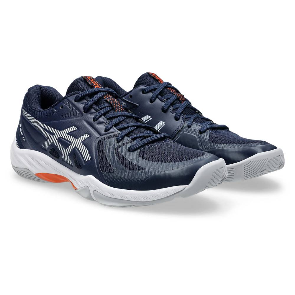 ASICS Blade FF Men's Indoor Court Volleyball Shoes - Midnight/White - Lightweight & Supportive for Volleyball, Badminton & Squash
