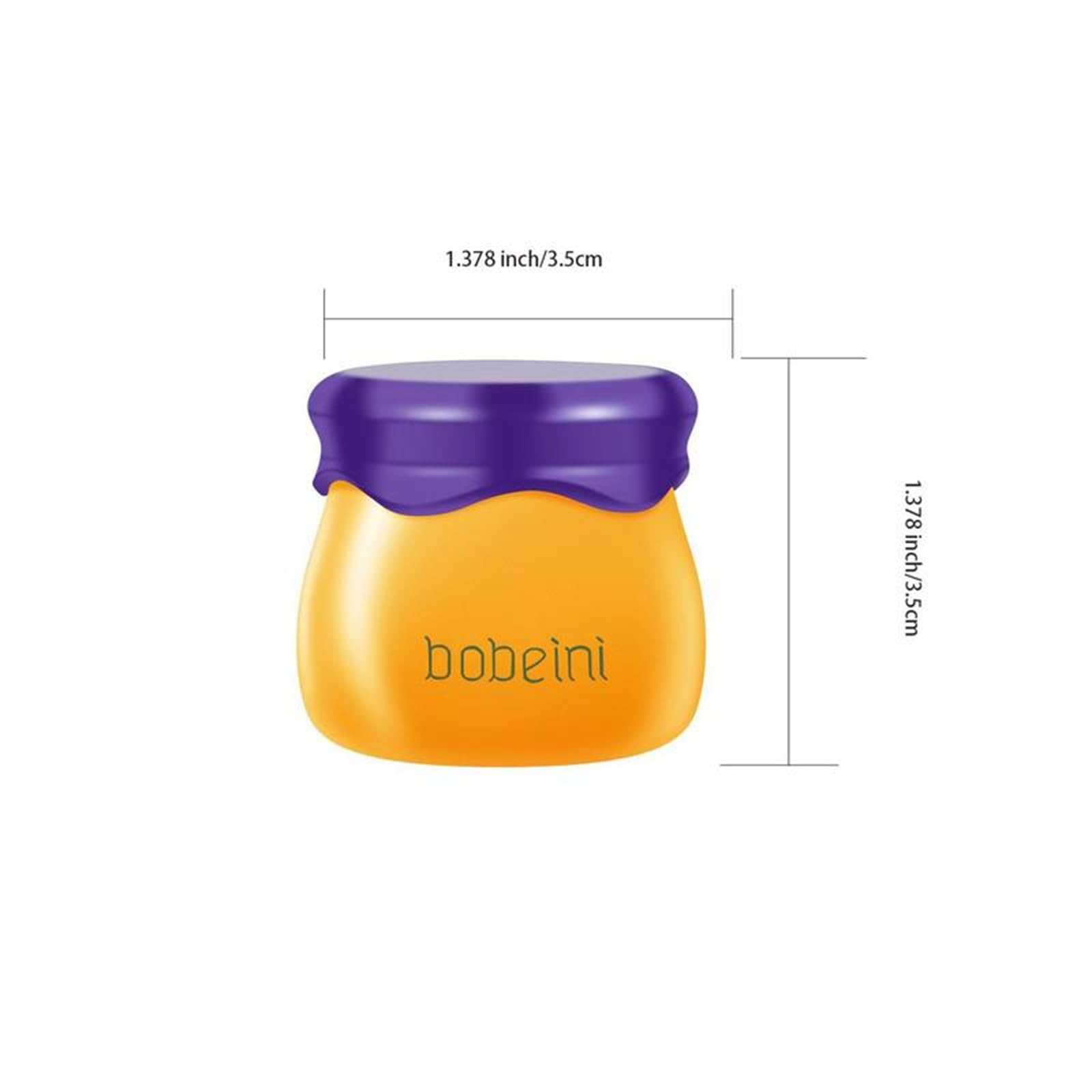 Bobeini Honey Lip Mask for Overnight Hydration - 2 Pack Moisturizing Lip Care Treatment with Natural Honey Extract | Perfect for Dry Lips, Nighttime Lip Therapy & Daily Lip Care Routine