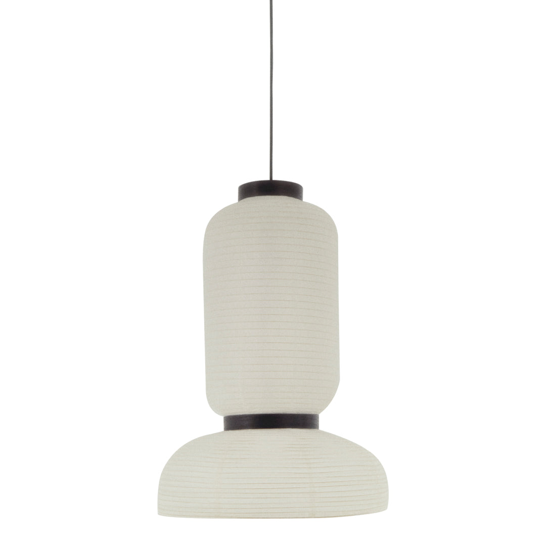 Formakami JH3 Pendant Light - Modern Paper Pendant Lamp for Dining Room, Living Room & Bedroom | Scandinavian Style Hanging Light Fixture with Rattan Shade