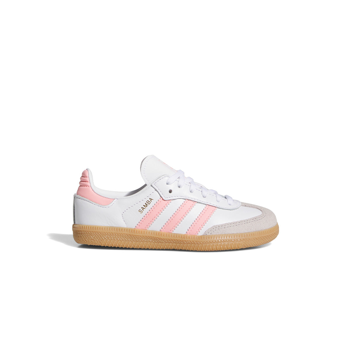 Kids Samba OG Sneakers - White Semi Pink Spark - Comfortable & Stylish Shoes for Boys & Girls - Perfect for School, Sports & Casual Wear