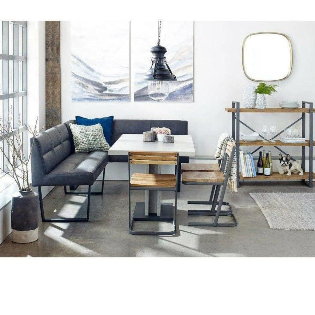 60x81 Inch Modern Corner Bench with Storage, Dark Grey Upholstered - Perfect for Living Room, Bedroom, or Entryway Seating