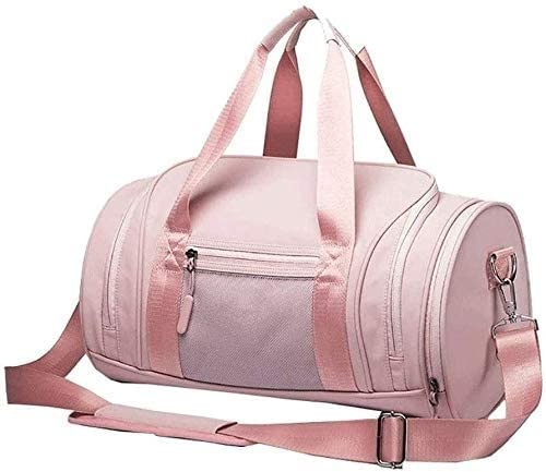 Waterproof Gym Bag with Shoes Compartment - Large Sports Duffel Bag for Men & Women - Fitness Yoga Training Travel Bag - Multifunctional Workout Gear (Pink) - Perfect for Gym, Travel & Sports Activities