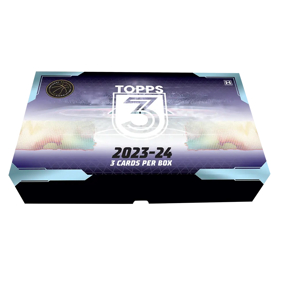 2023-24 Topps Three Basketball Hobby Box - NBA Trading Cards Collection for Collectors & Fans - Perfect for Gifts, Investments, and Game Nights