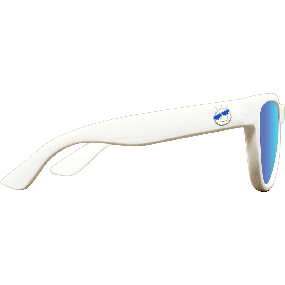 Classic (0-3) White Moon Polarized Blue Sunglasses for Men & Women - UV Protection, Stylish & Comfortable for Driving, Beach & Outdoor Activities