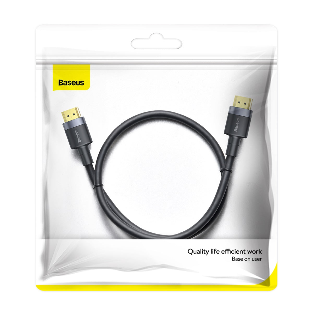 Baseus 4K HDMI Cable 18Gbps High Speed v2.0 with HD Audio - 1m/3.3ft for Home Theater, Gaming, PC, TV & Streaming Devices