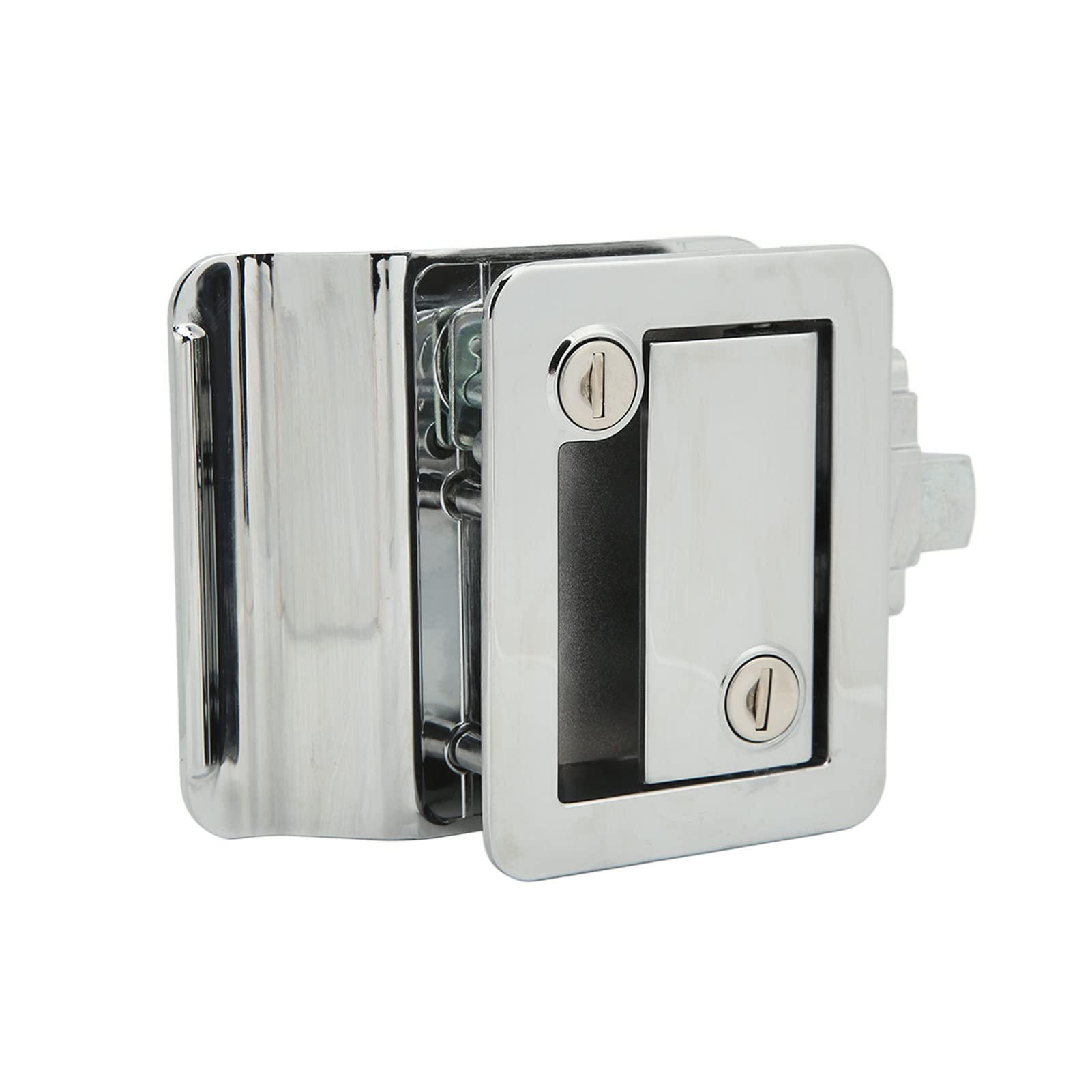 RV Entrance Door Lock with Built-in Deadbolt - Durable Aluminum Alloy for Travel Trailers, Motorhomes & Trucks (Chrome Finish) | Secure Access for RV Camping & Road Trips