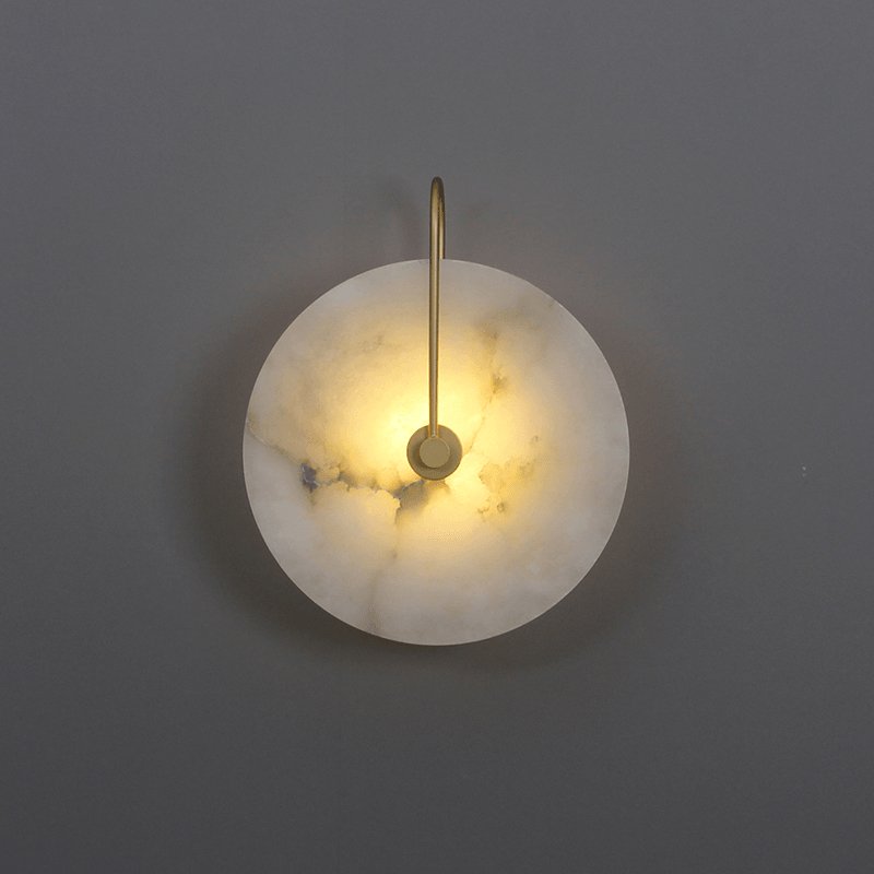 Alabaster LED Wall Lamp - Modern Dimmable Sconce Light for Bedroom, Living Room & Hallway - Energy Efficient Home Decor Lighting