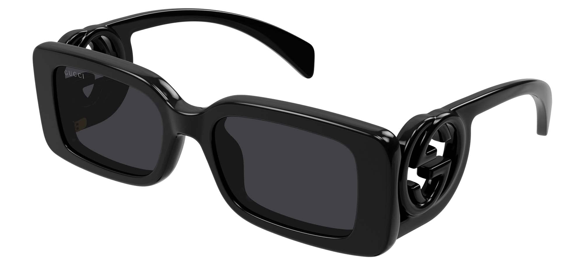 Gucci Women's Chaise Lounge Narrow Rectangular Sunglasses UV Protection - Fashionable Cat Eye Shades for Women, Perfect for Beach, Driving & Outdoor Activities