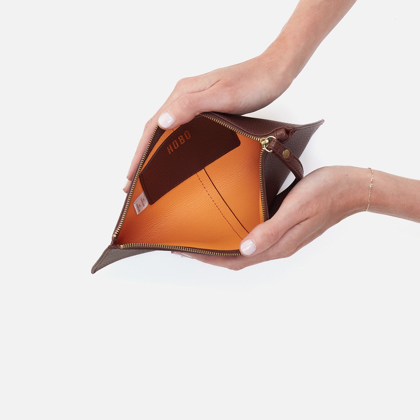 Premium Vida Large Pouch in Micro Pebbled Leather - Chocolate Brown Luxury Crossbody Bag for Women | Perfect for Work, Travel & Everyday Essentials