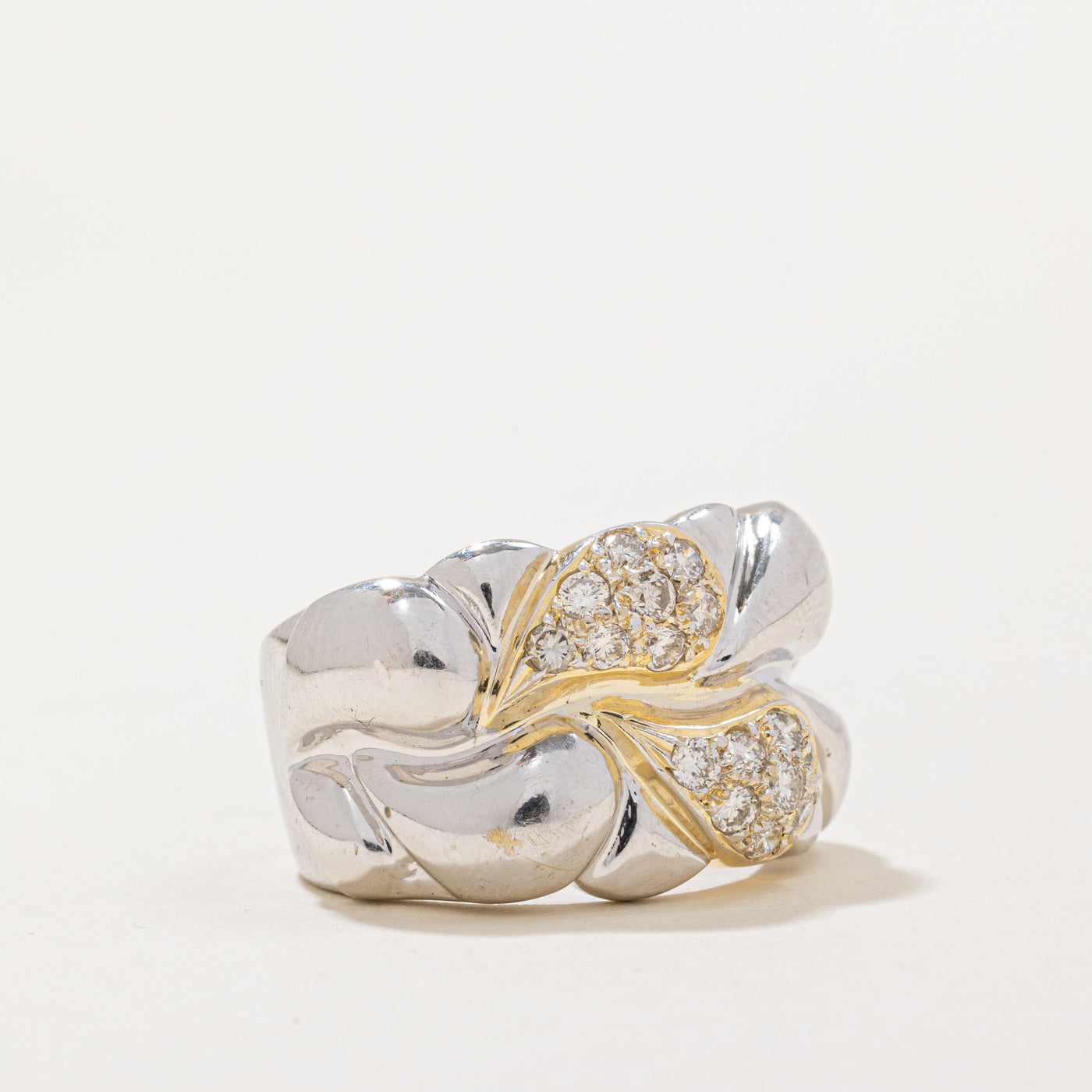 0.40ctw Diamond Cocktail Ring for Women - Size 5.5 | Elegant Statement Jewelry for Parties, Weddings & Special Occasions