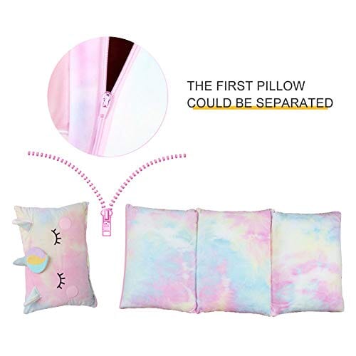 Unicorn Kids Floor Pillow - Soft Bed Seat Cover for Girls, Queen Size - Perfect for Playroom, Bedroom, and Cozy Reading Nook