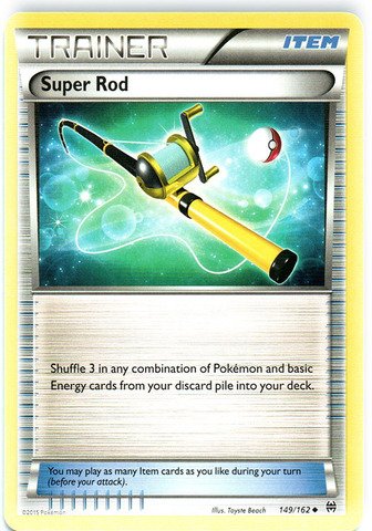 Pokemon XY Breakthrough Super Rod Card (149/162) - Collectible Trading Card Game for Battles & Deck Building - Perfect for Pokemon TCG Players and Collectors