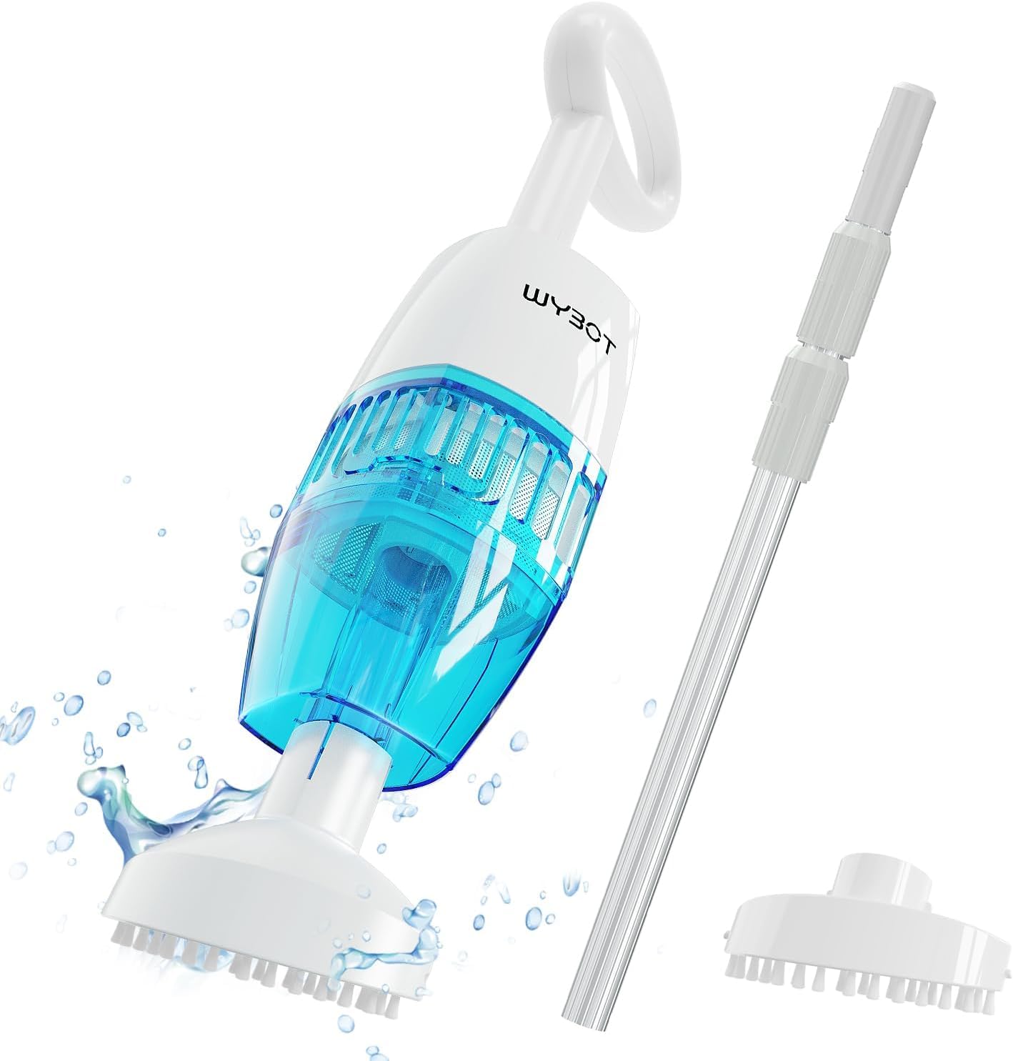 WYBOT Automatic Pool Vacuum Cleaner - Cordless Robotic Pool Cleaner with Long Battery Life for In-Ground & Above Ground Pools | Perfect for Weekly Pool Maintenance
