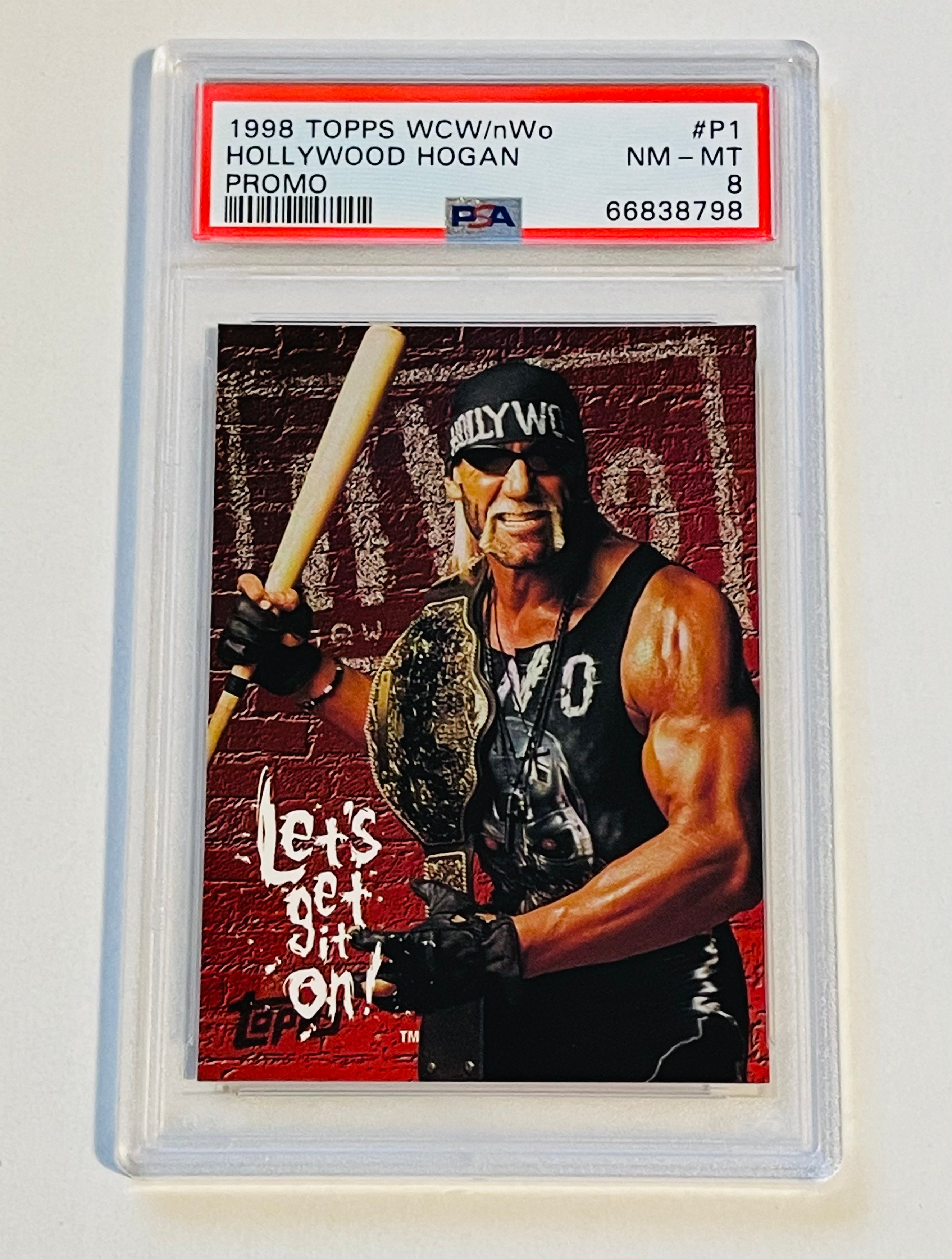 Hulk Hogan WCW PSA Graded Wrestling Card 1998 - Rare Collectible for Wrestling Fans & Sports Memorabilia Enthusiasts - Perfect for Display, Investment, or Gift Giving