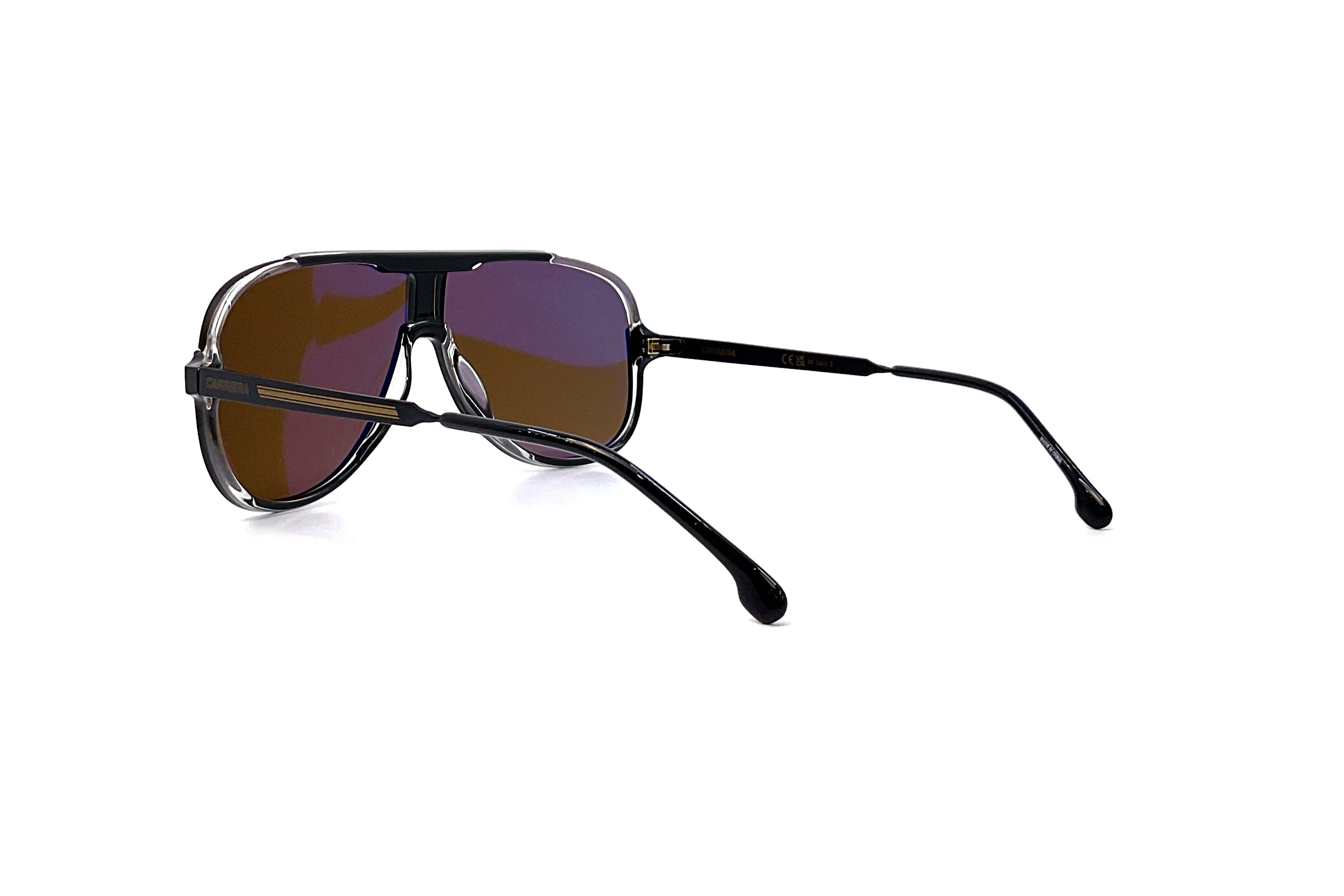 Carrera 1059/S Sunglasses - Black Aviator Style for Men & Women - UV Protection, Polarized Lenses - Perfect for Driving, Outdoor Sports & Fashion