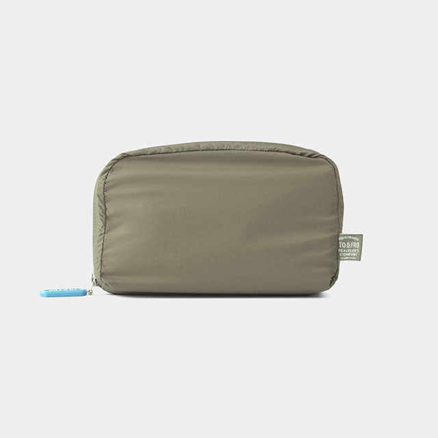 TRAVELER'S COMPANY Traveler's Factory x TO&FRO Passport Size Olive Organizer for TRAVELER’S Notebook - Perfect for Travel Journaling, Note Taking & Daily Planning