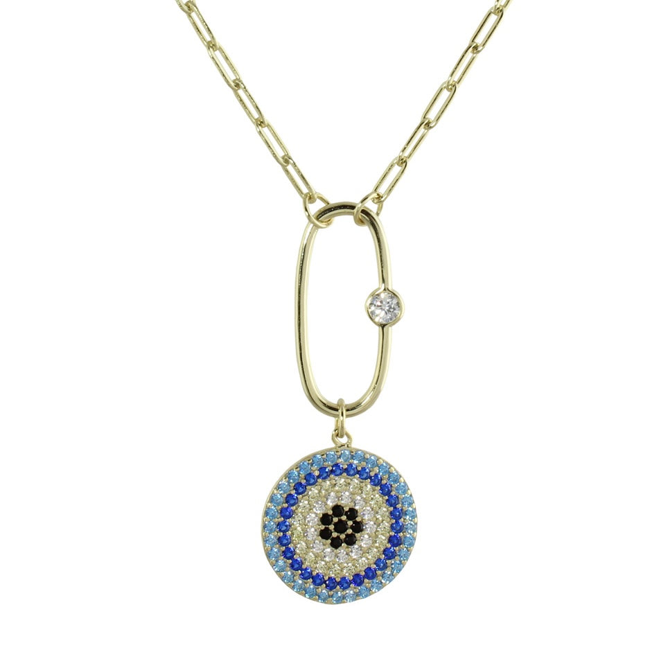 Evil Eye Necklace for Women - Protection Jewelry with Blue Glass Bead & Silver Chain - Perfect for Gifts, Daily Wear & Spiritual Healing