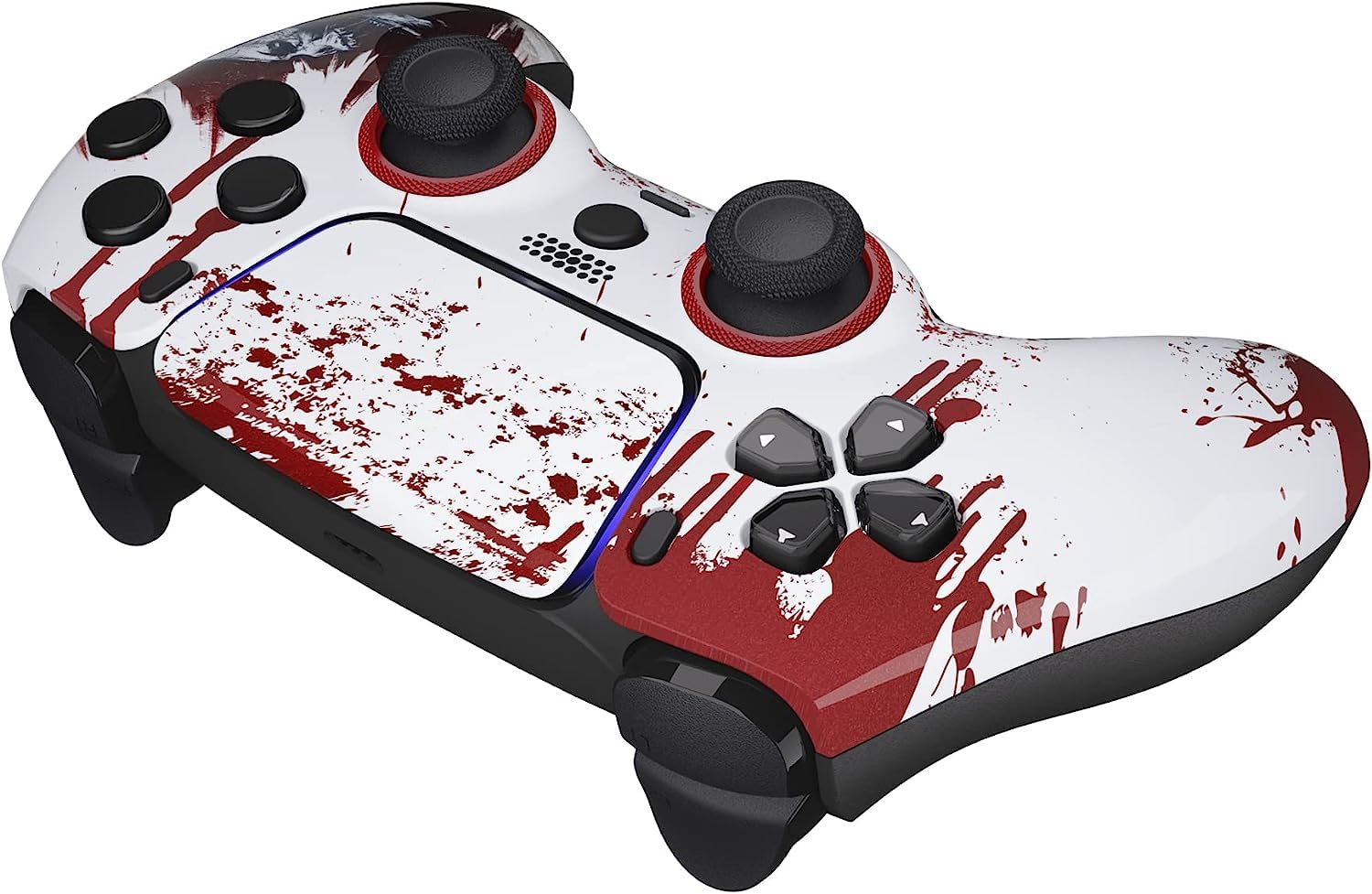 Wireless PS5 Controller - Custom Gaming Controller Compatible with Playstation 5, Ergonomic Design with Multiple Styles (Bloody Zombie Edition) - Perfect for Competitive Gaming & Long Play Sessions