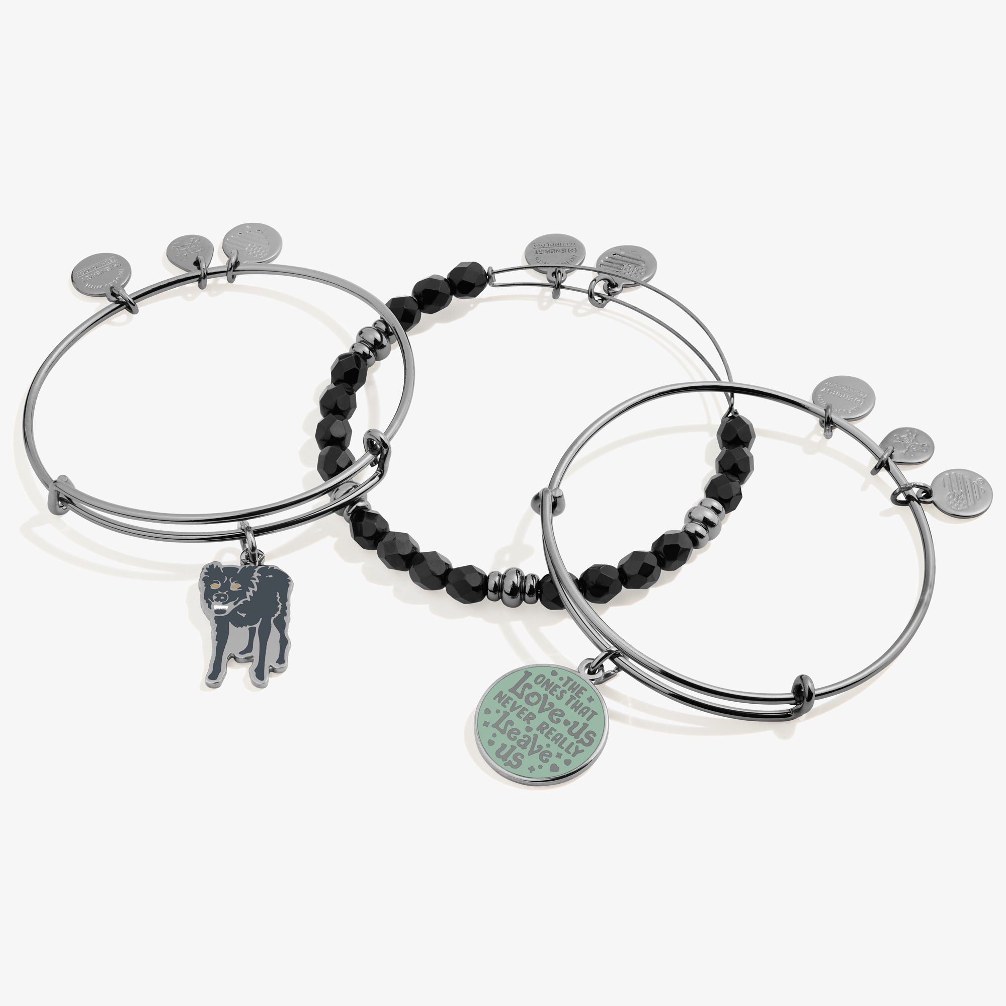 Harry Potter™ Sirius Black Charm Bangle Bracelets - Set of 3 Magical Jewelry for Fans, Cosplay & Gift Giving - Perfect for Halloween, Movie Nights & Potterhead Collections