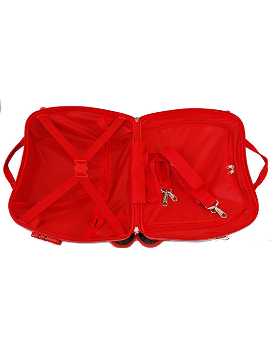 Spider-Man Ride-On Trolley Case with Wheels - Lightweight Kids Luggage for Air Travel, School & Vacation - Marvel Superhero Suitcase for Boys & Girls