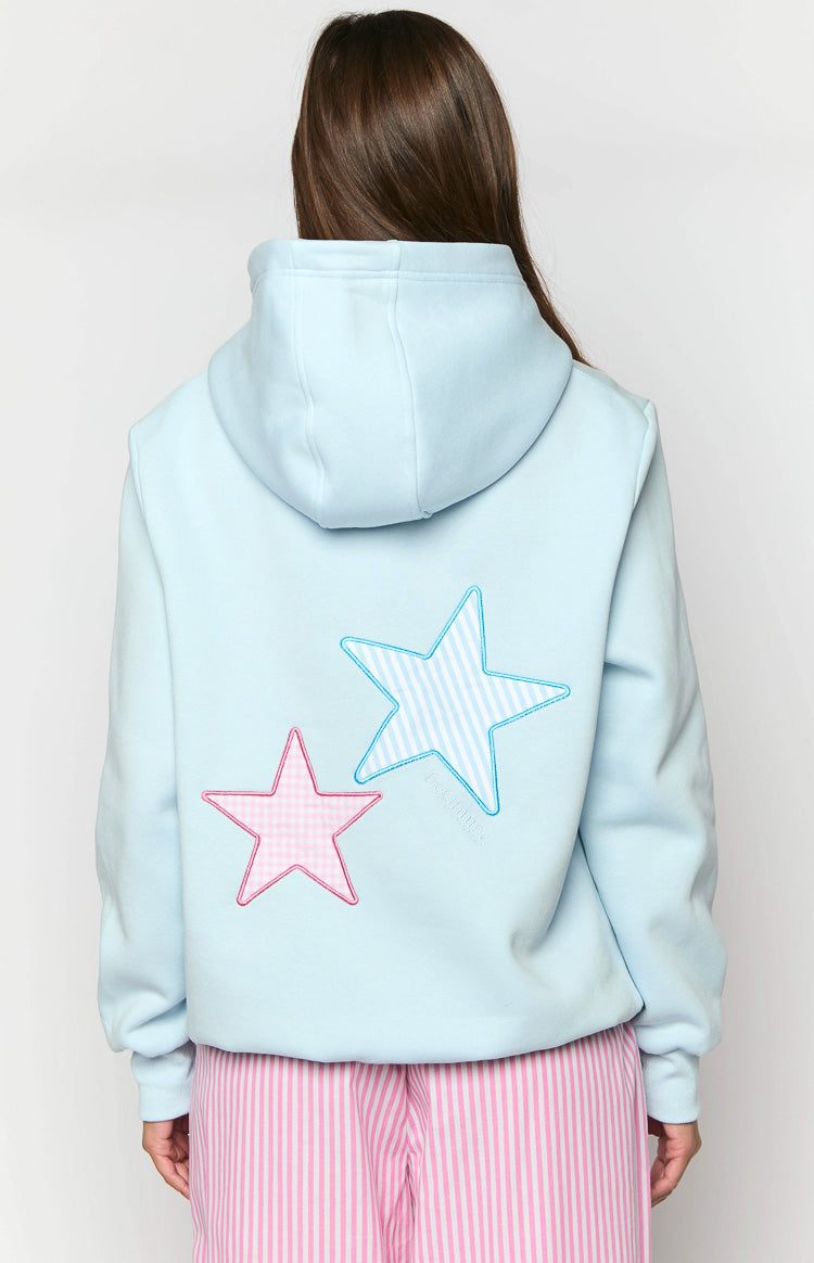 Beginning Light Blue Star Hoodie - Soft & Stylish Pullover for Men & Women | Perfect for Casual Wear, Street Fashion & Outdoor Activities