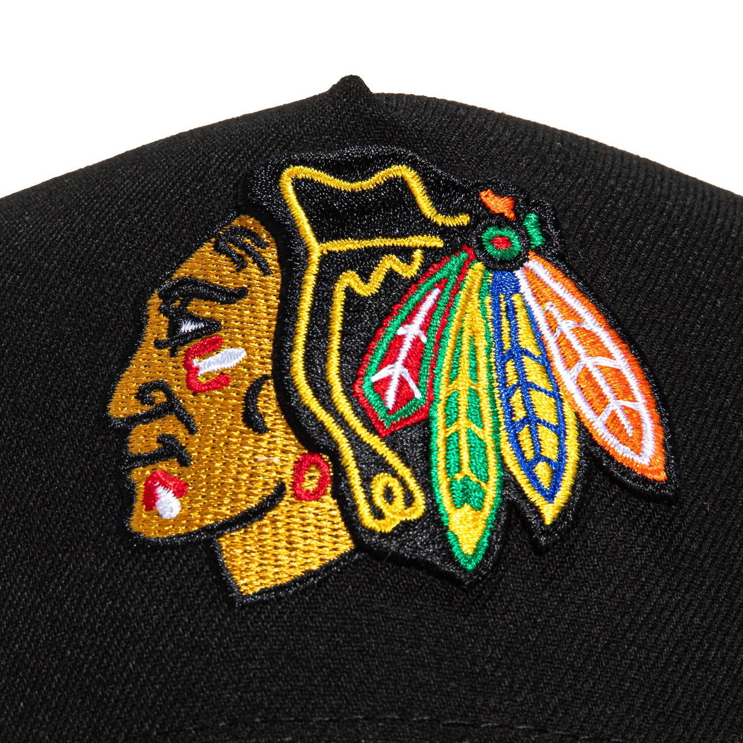 New Era 9Forty A-Frame Chicago Blackhawks Snapback Adjustable Hat - Black | Official NHL Licensed Cap for Men & Women | Perfect for Sports Games, Casual Wear & Fan Collections