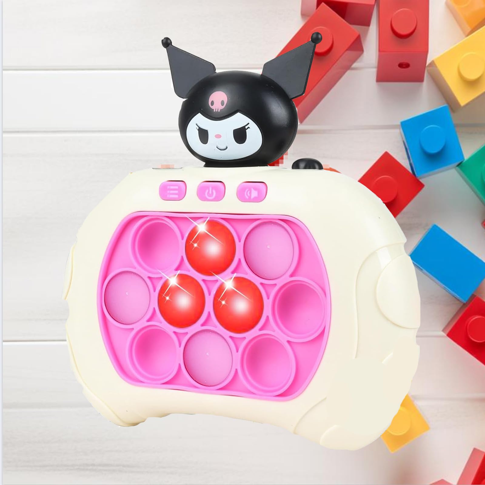 Quick Push Bubble Game Console - Sensory Fidget Pop It Toy for Kids & Adults - Stress Relief, Autism & ADHD Therapy - Perfect for Home, Office & Travel Use