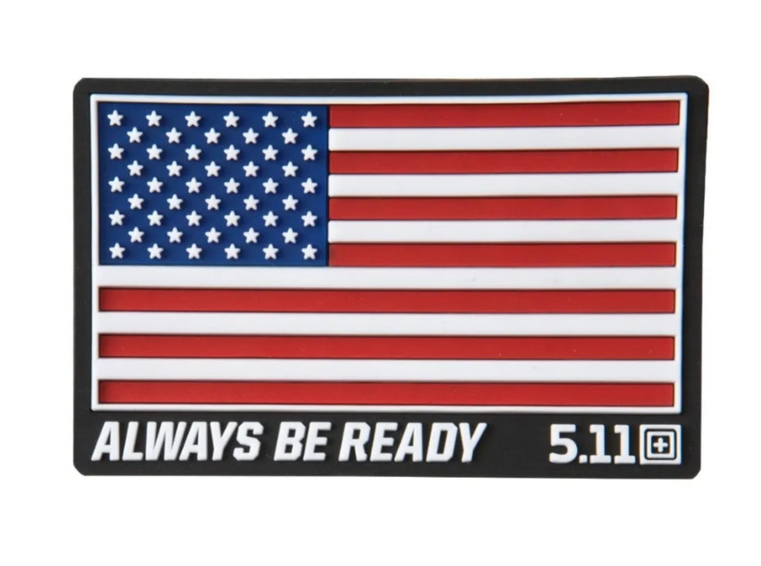 5.11 Tactical USA Always Be Ready Patch - Military Morale Patch for Tactical Gear, Backpacks & Uniforms - Perfect for Outdoor Adventures, Airsoft & Military Enthusiasts