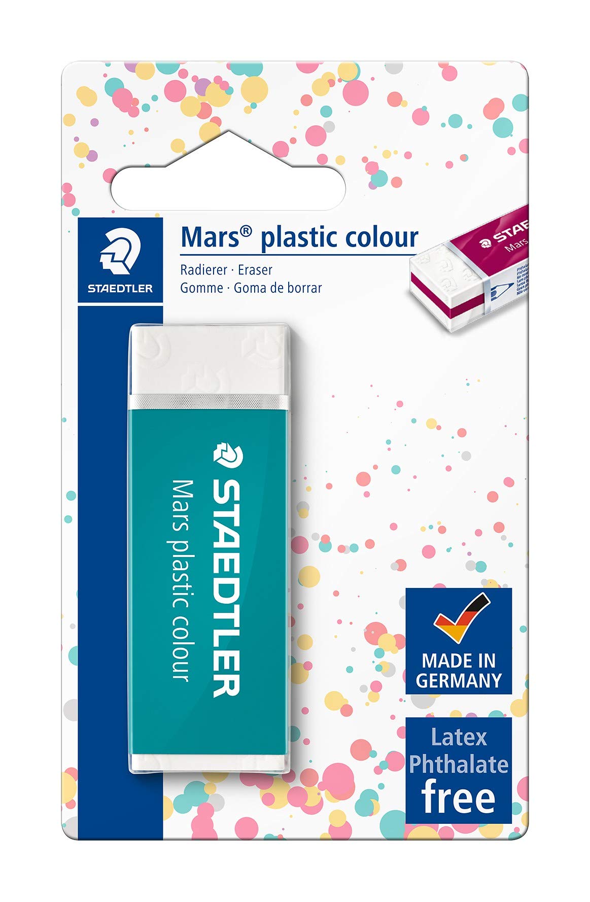 STAEDTLER Mars Plastic Eraser - 2-Pack Premium Quality Color Sandwich Design for Artists & Students | Perfect for Sketching, Drawing & School Projects