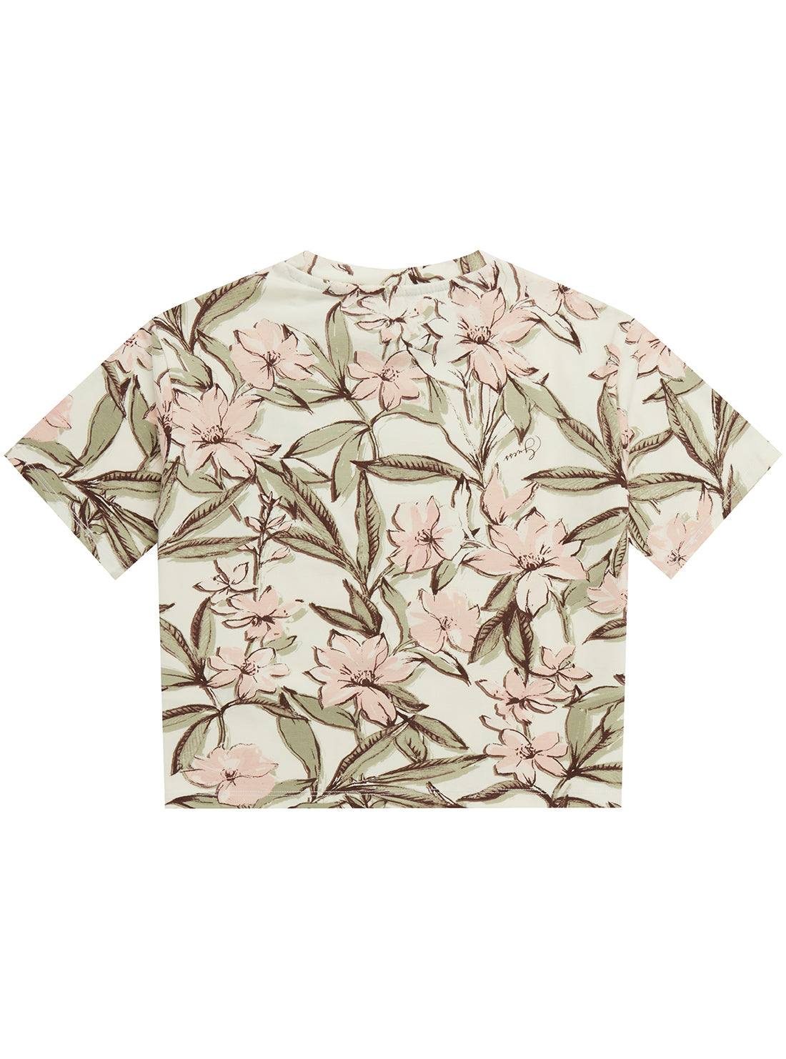 Floral Print Short Sleeve T-Shirt for Women - Summer Casual Cotton Tee (Sizes 2-7) - Perfect for Beach Outings, Picnics & Everyday Wear