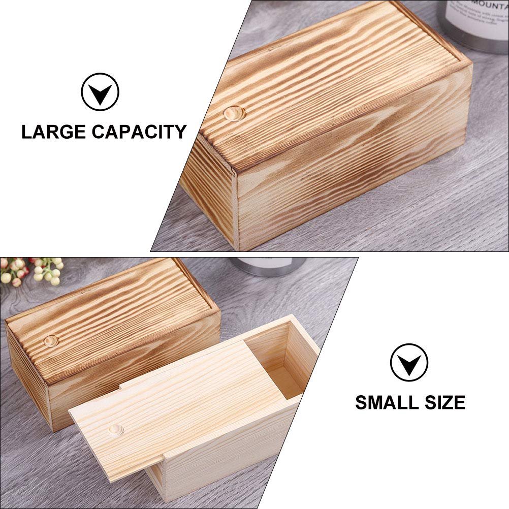 DOITOOL 2-Piece Wooden Jewelry Storage Box Set - Elegant Jewelry Organizer Case for Rings, Necklaces & Earrings - Perfect for Home Decor, Gift Giving & Travel Accessories