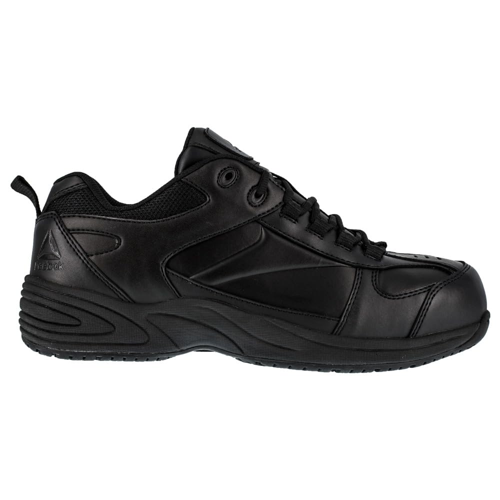 Reebok RB1860 Jorie Work Shoes for Men - Black Safety Oxford for Jogging & Work