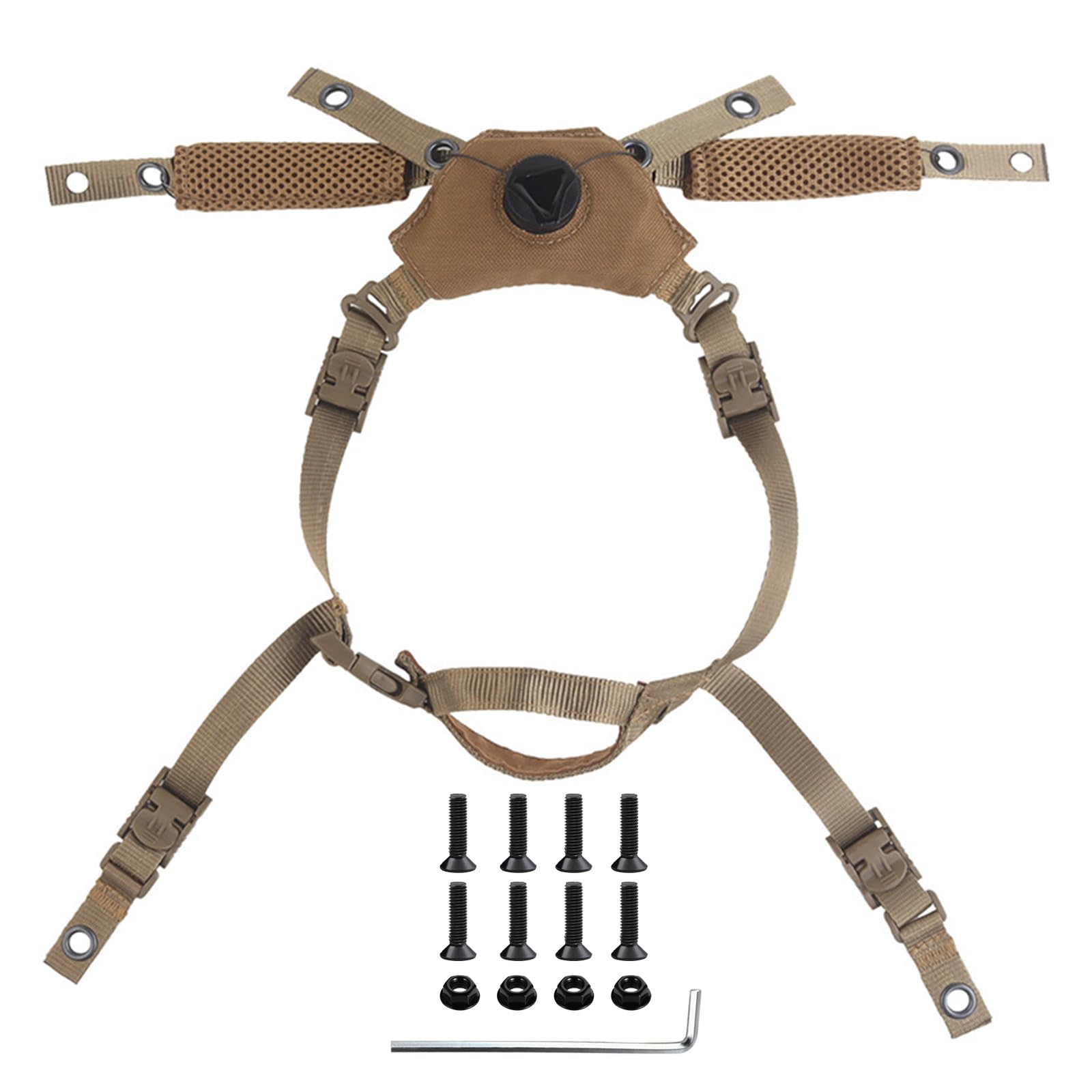 Premium Tactical Helmet Padding Kit - Military Grade Comfort & Protection for Outdoor, Airsoft & Shooting Sports