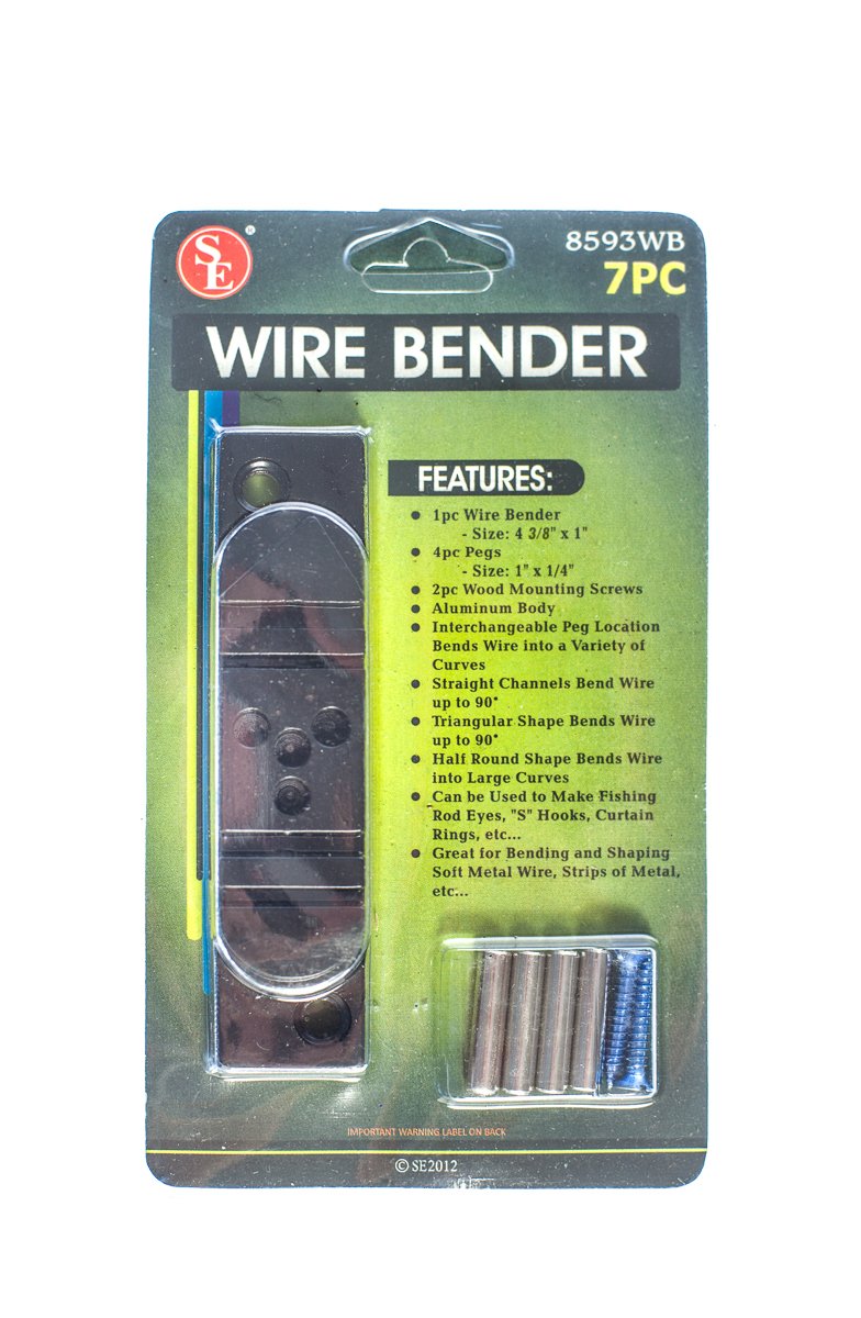 Professional SE Wire Bender Tool - Jewelry Making Kit with 4 Adjustable Pins & 7-Piece Set (8593WB) - Perfect for DIY Bracelets, Earrings & Craft Projects