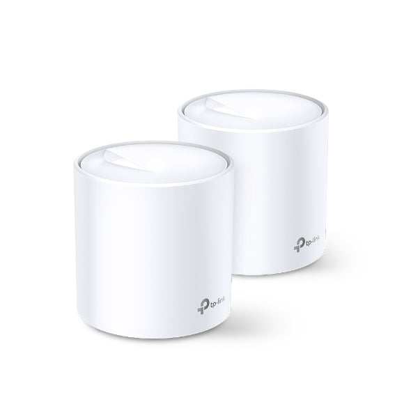 Deco X60 AX3000 Whole Home Mesh Wi-Fi 6 System (2 Pack) - High-Speed Seamless Coverage for Large Homes & Offices | Perfect for Streaming, Gaming & Smart Devices