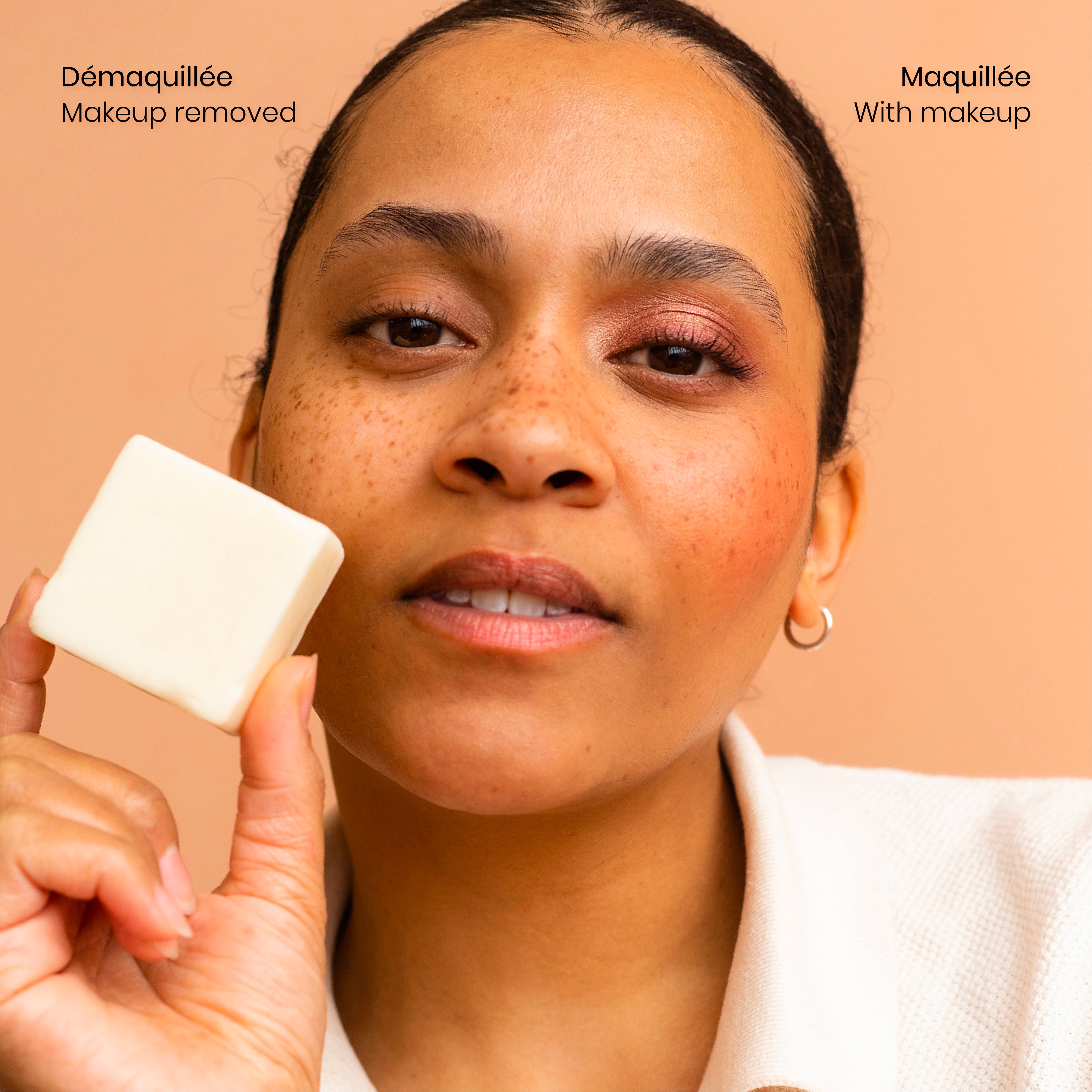 Gentle Squalane & Vitamin E Makeup Remover Bar - Oil-Free Cleansing Soap for Sensitive Skin | Perfect for Travel, Gym & Daily Skincare Routine