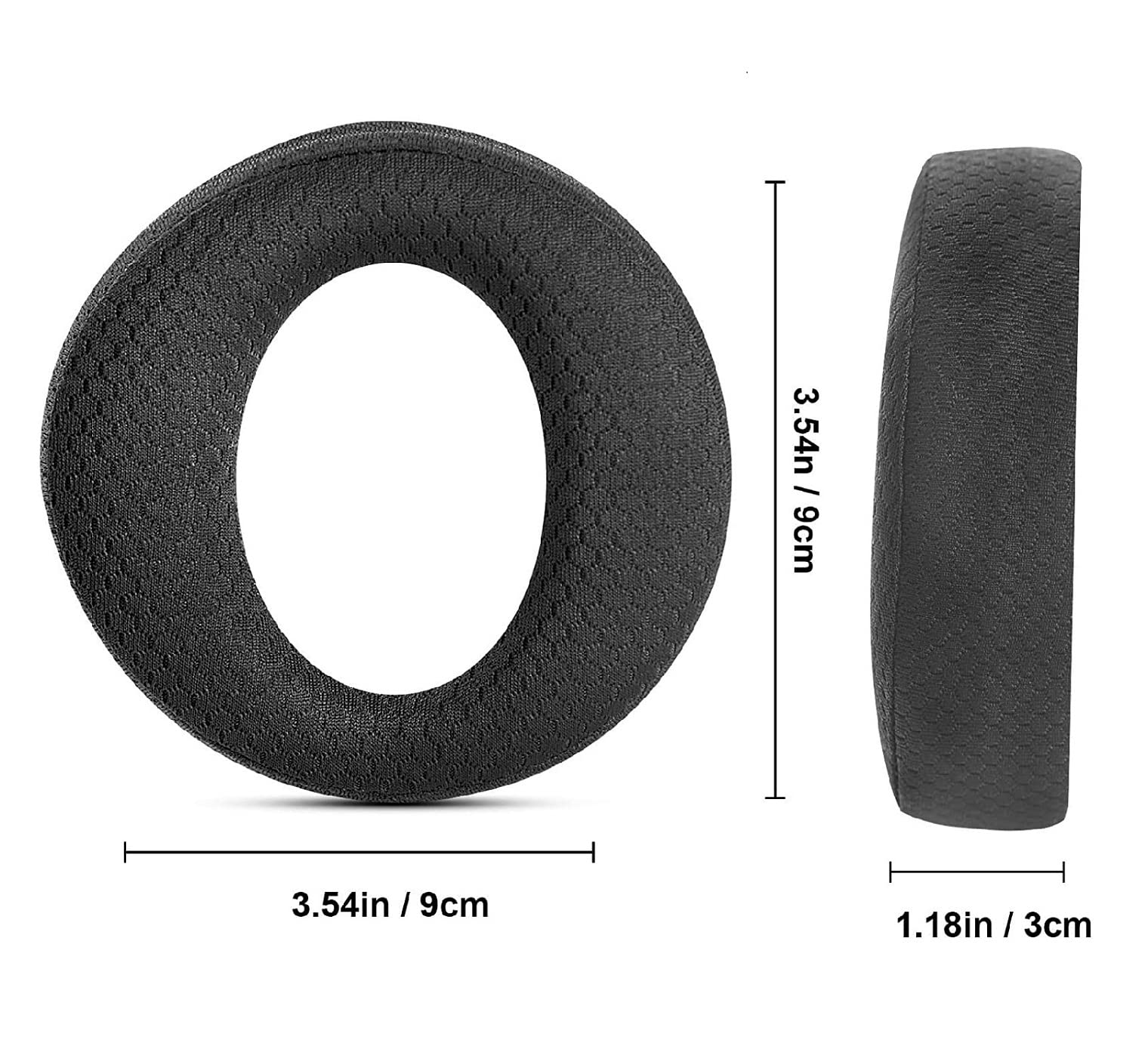 Replacement Earpads for Sony PS5 Pulse 3D Wireless Headset - Soft Fabric Ear Cushions - Compatible with PlayStation 5 Gaming Headphones - Enhance Comfort for Long Gaming Sessions & VR Play