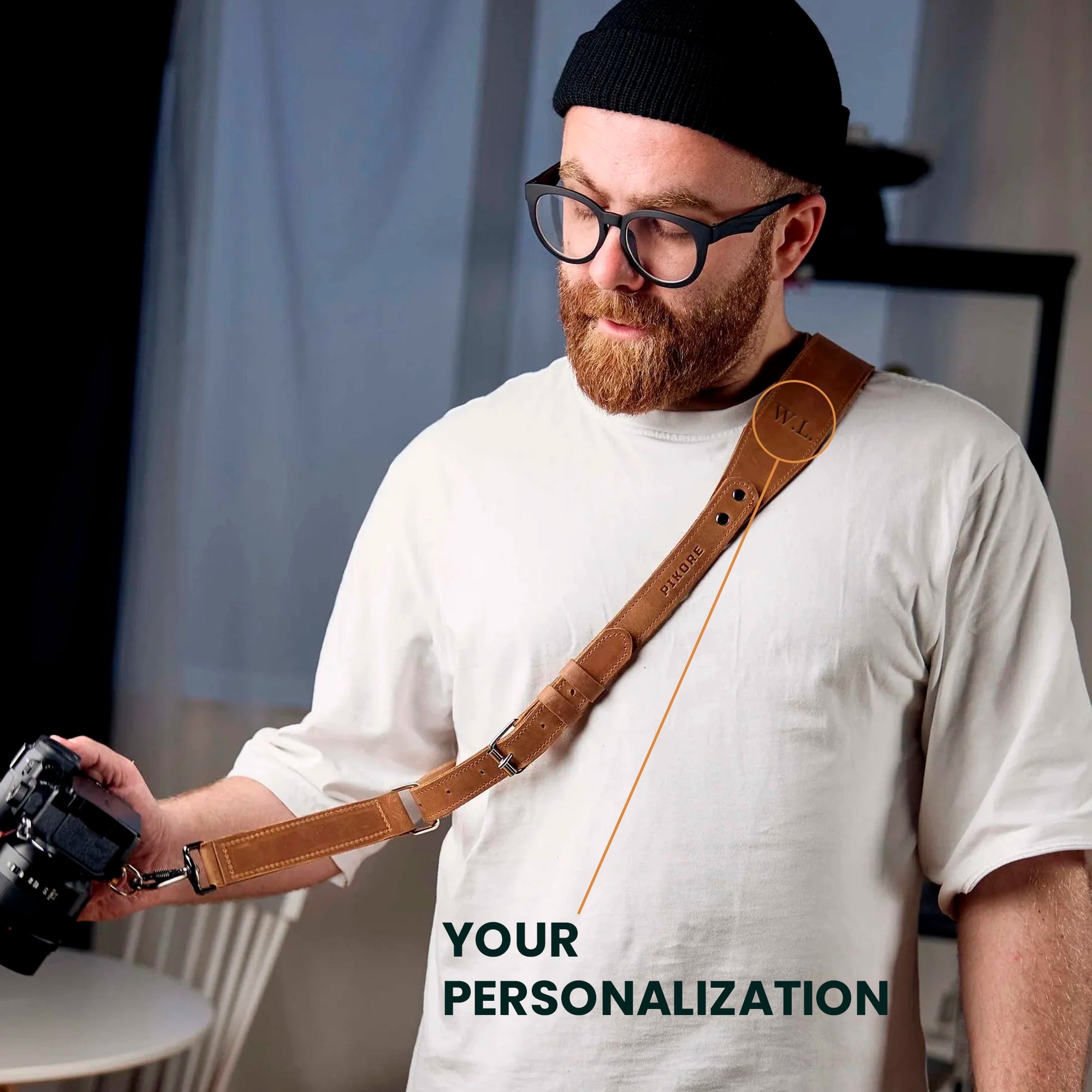 Best Camera Shoulder Strap - Adjustable & Comfortable DSLR/SLR/Mirrorless Camera Neck Strap for Photographers - Perfect for Travel, Hiking, and Outdoor Photography