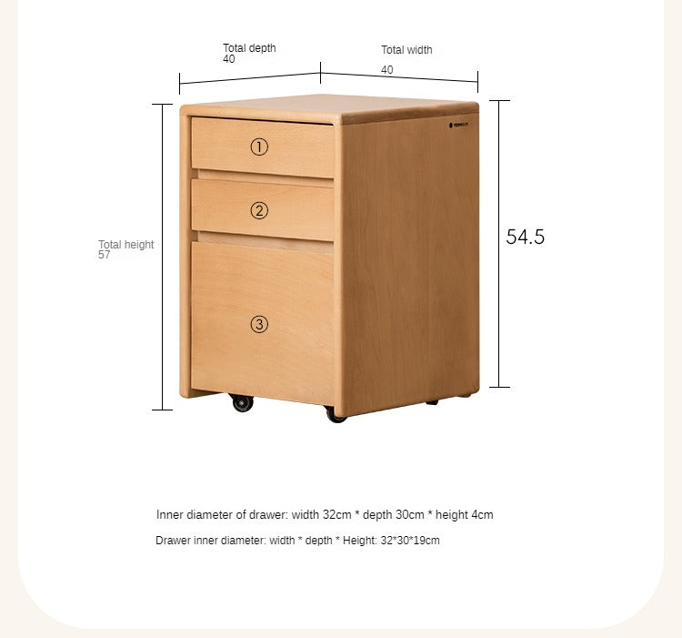 Solid Wood Kids Writing Desk - Beech & Oak Study Table for Children - Perfect for Homework, Drawing & Crafting in Bedroom or Study Room