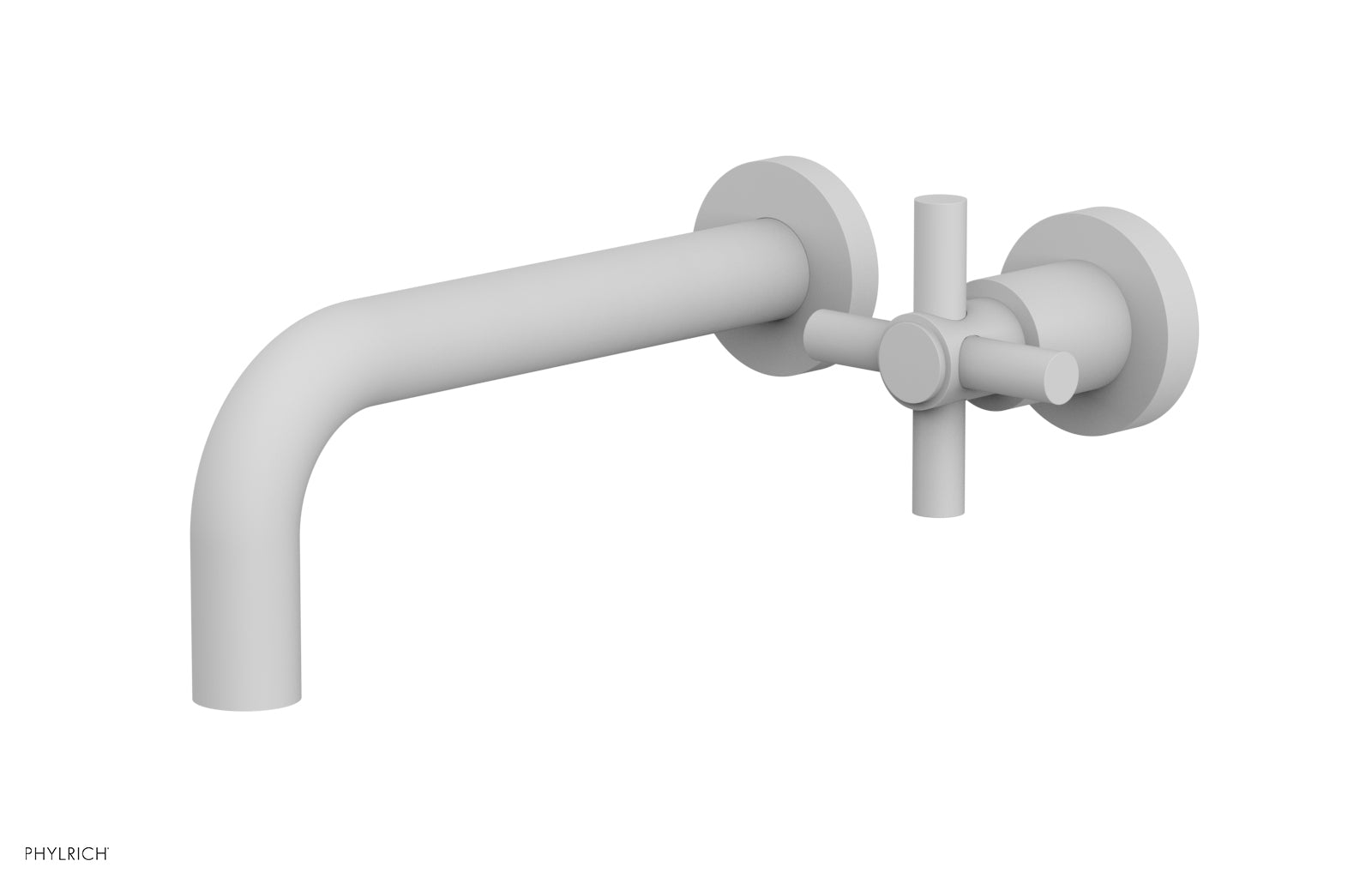 D131-15 Single Handle Wall Mount Lavatory Faucet Set - Cross Handle Design for Bathroom Sink, Perfect for Modern Home & Commercial Use