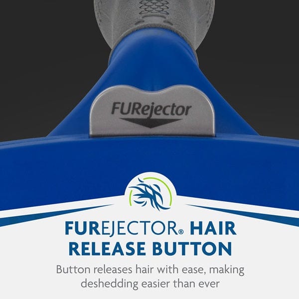 FURminator Large Dog Deshedding Tool for Long Hair - Reduce Shedding & Grooming for Labs, Golden Retrievers, Huskies - Perfect for Home & Professional Pet Grooming