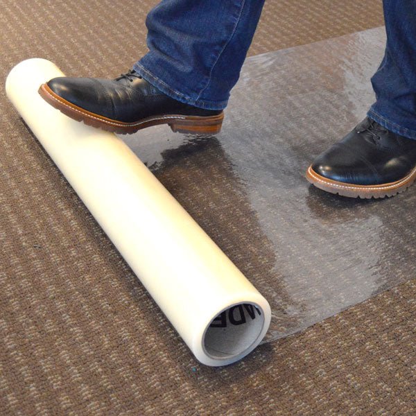 Self-Adhesive Carpet Protection Film - Heavy Duty Floor Covering for Moving, Renovation & Events - Easy to Apply & Remove