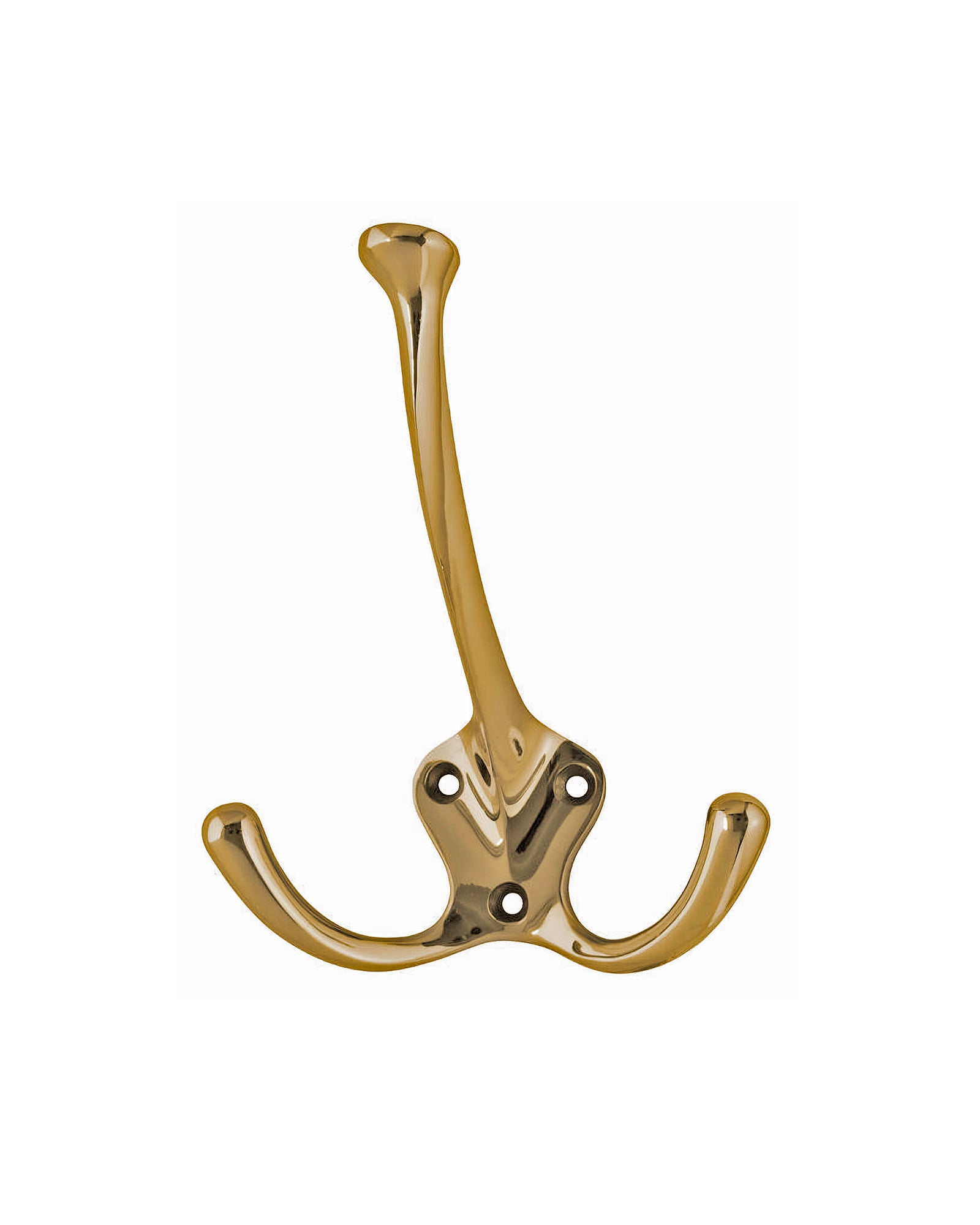 Double Hook Brass Hanger for Hats, Scarves & Accessories - Durable & Stylish for Home, Office, or Retail Display