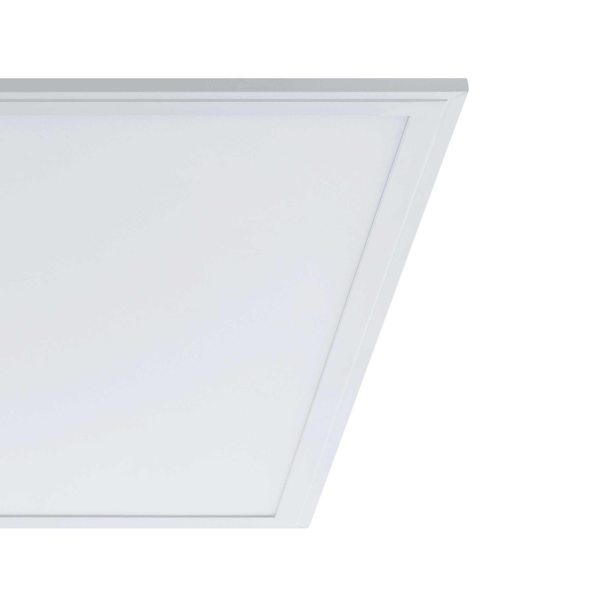 Eglo Connect Salobrena Z Smart White Square Panel LED Flush Mount Ceiling Light 60cm - Modern Lighting for Bedroom, Kitchen & Office