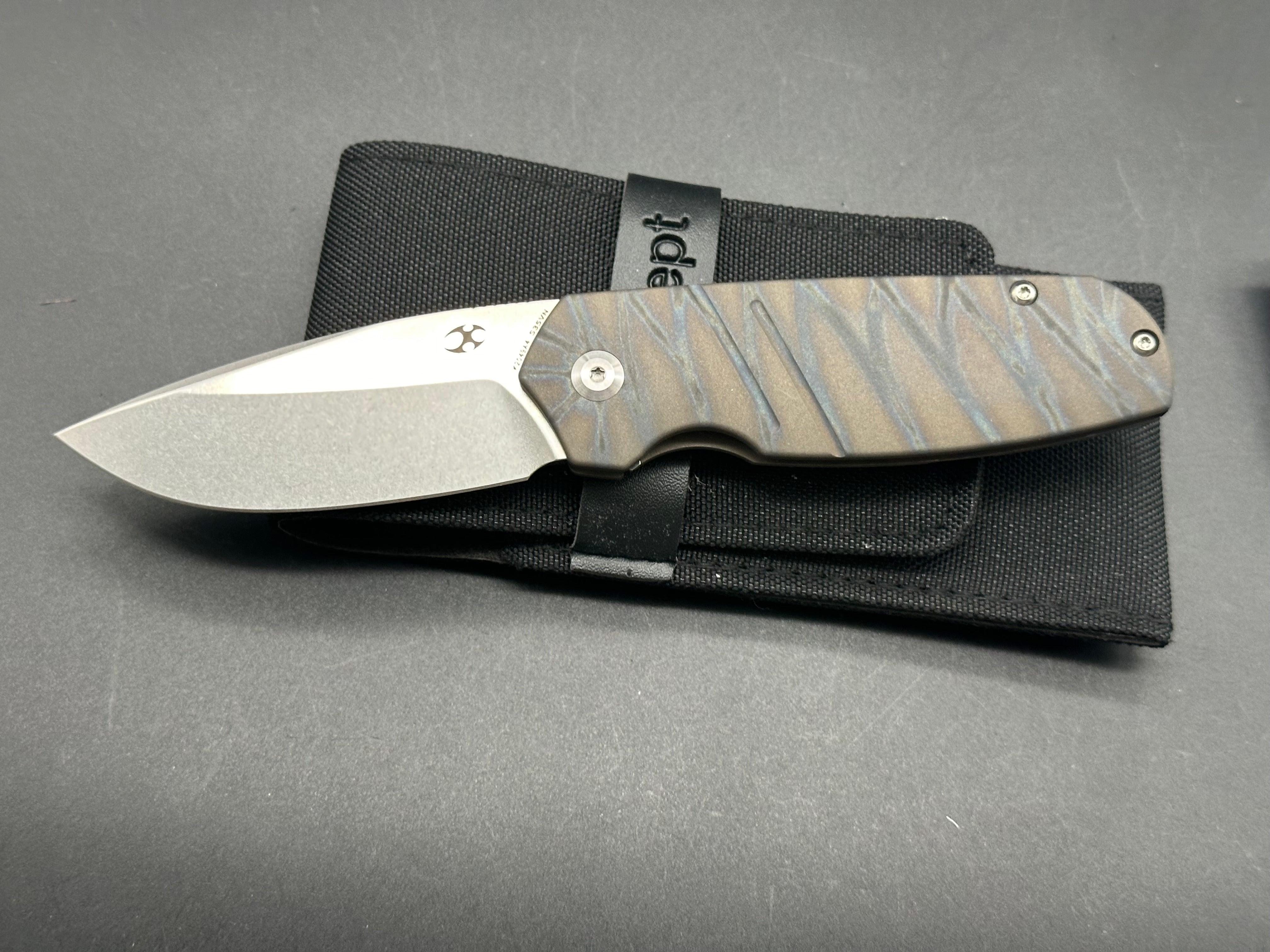 Kansept Turaco Frame Lock Folding Knife - 2.8