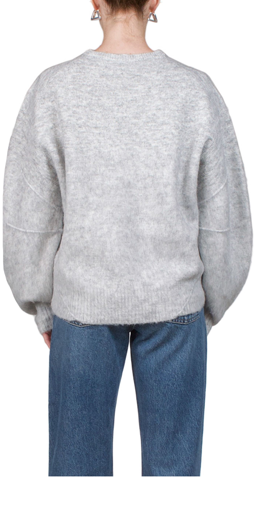 Premium Brushed Apex Sweater for Women - Soft Grey Knit Pullover | Cozy Winter Wear, Casual Outfits & Layering Essentials
