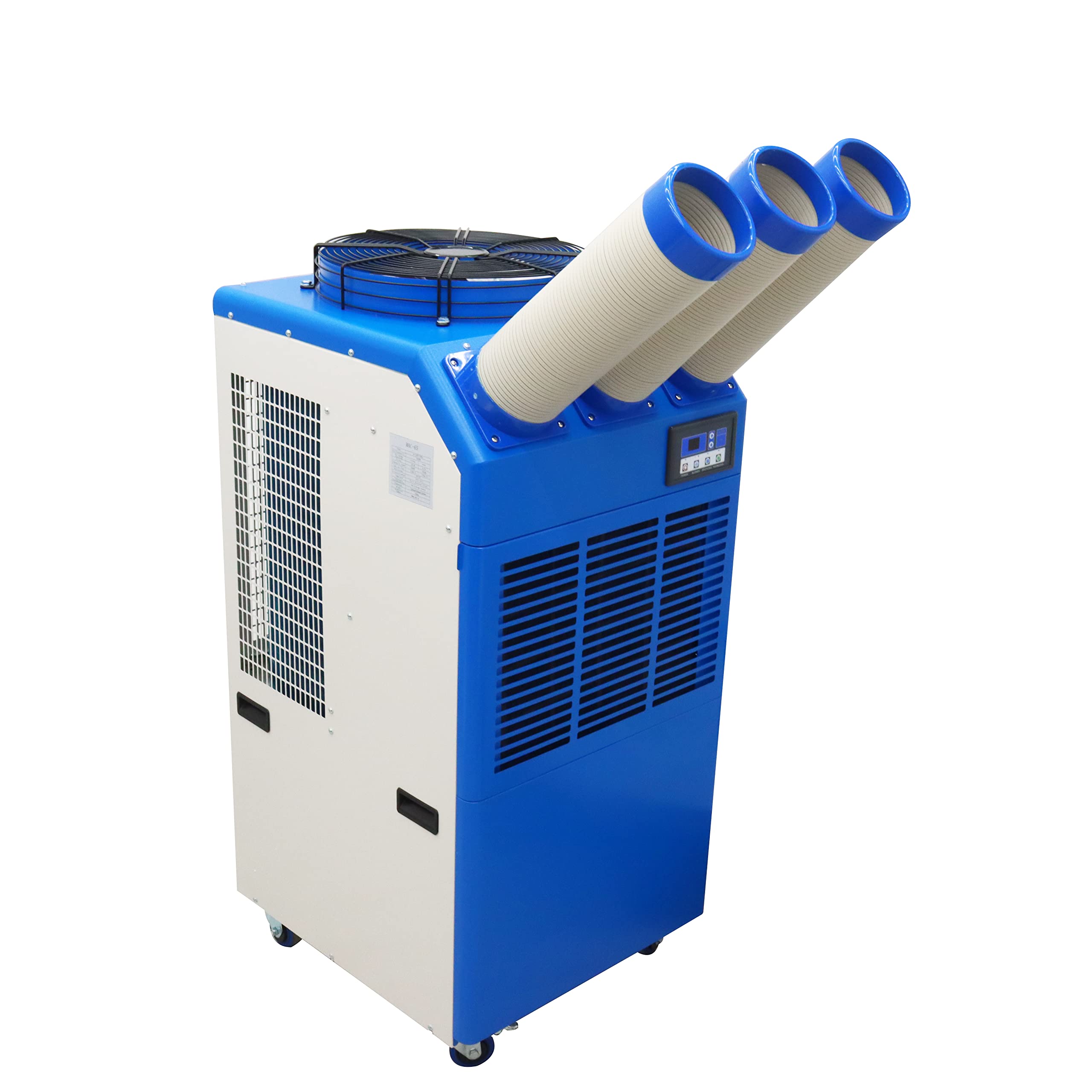 INTSUPERMAI 220V Portable Industrial Air Conditioner - Mobile Spot Cooler for Workshop, Garage & Job Site Cooling with 3 Outlets | Heavy-Duty AC Unit for Factories, Warehouses & Construction Sites